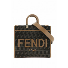 [FENDI] 여성 선샤인 미디엄 토트 백 위드 자카드 ff 패턴